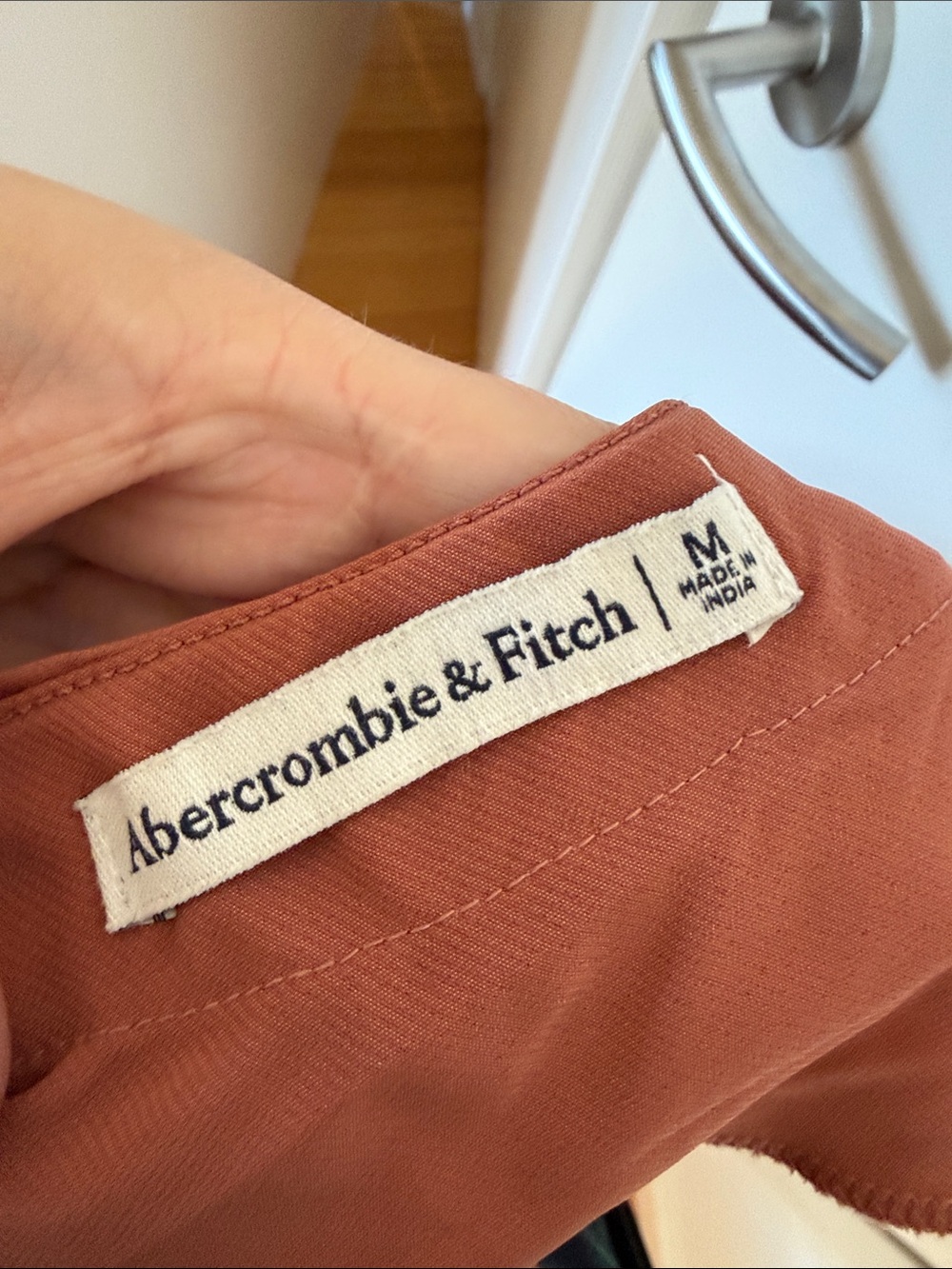 Abercrombie & Fitch Rust-Brown Halter Midi Dress - Picture 2 of 3